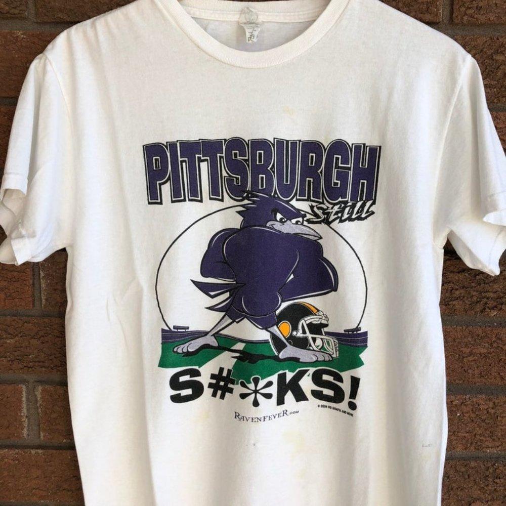Retro Baltimore Ravens Pittsburgh Still Shirt 90S Full S-3Xl Retro